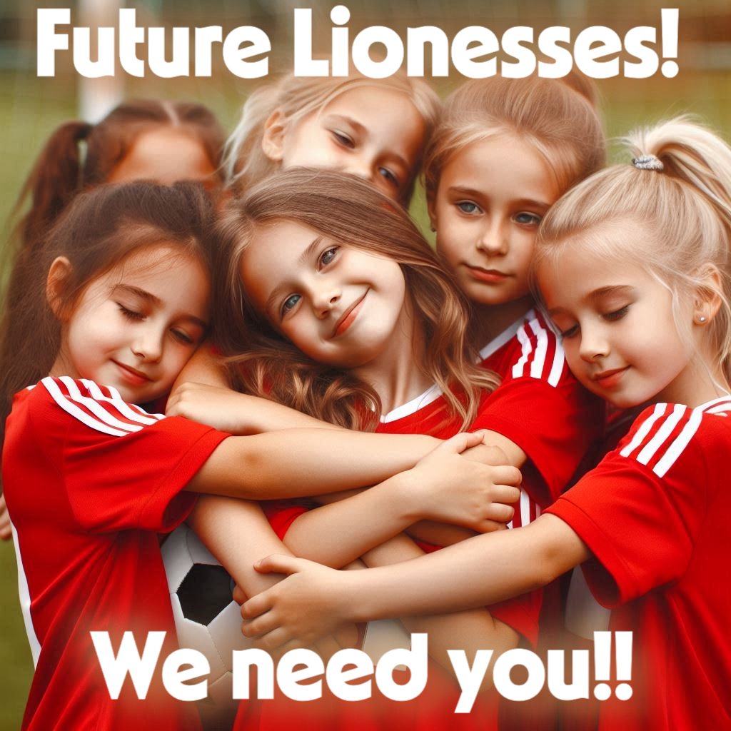 Girls football recruitment poster